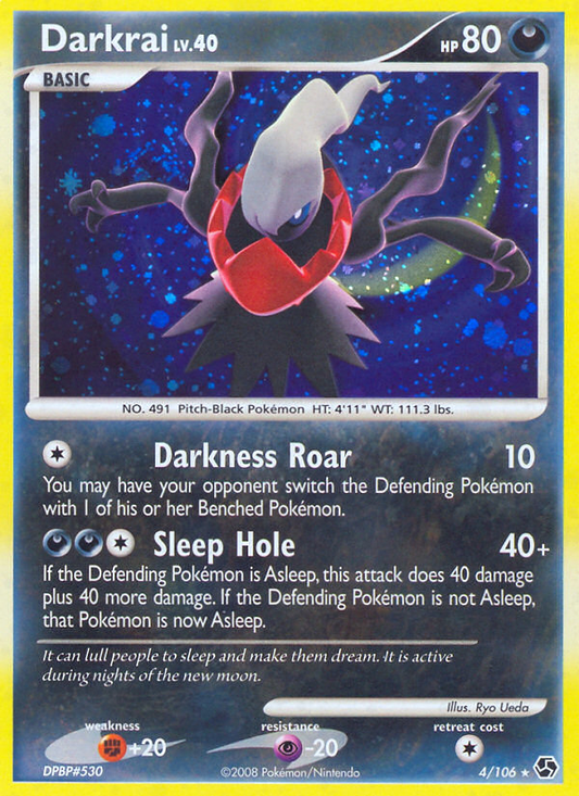 Darkrai 4/106 Rare Holo | Great Encounters | Pokemon Card