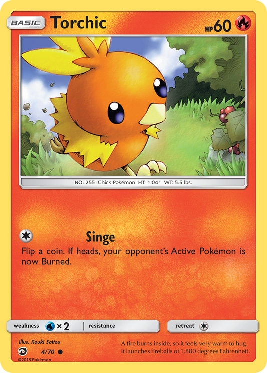 Torchic 4/70 Common | Dragon Majesty | Pokemon Card