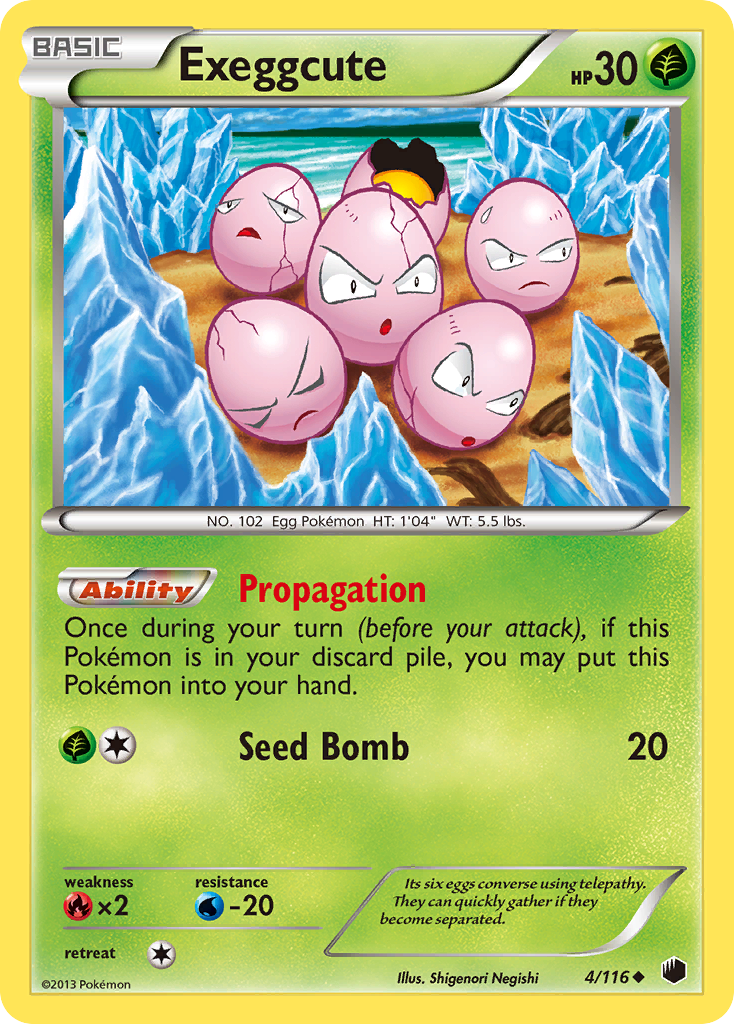 Exeggcute 4/116 Uncommon | Plasma Freeze | Pokemon Card
