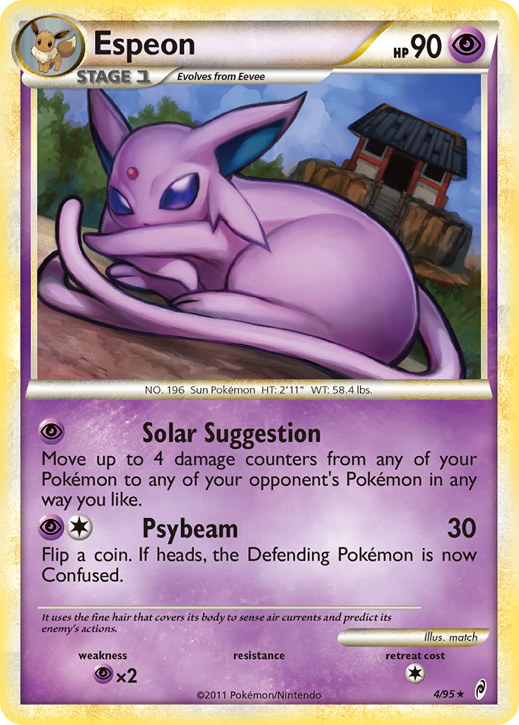 Espeon 4/95 Rare Holo | Call of Legends | Pokemon Card
