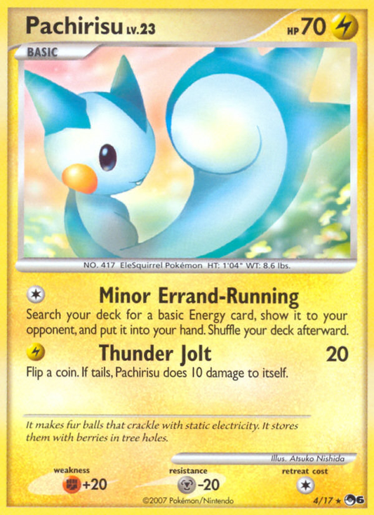 Pachirisu 4/17 Rare | POP Series 6 | Pokemon Card
