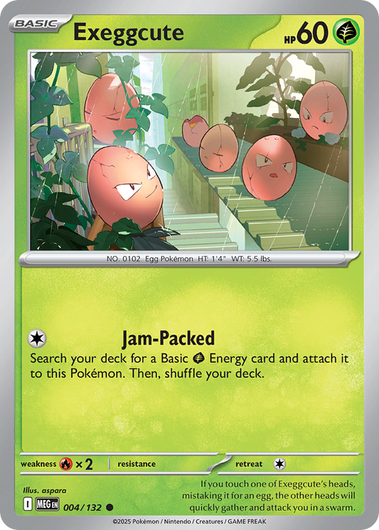 Exeggcute 4/132 Common | Mega Evolution | Pokemon Card