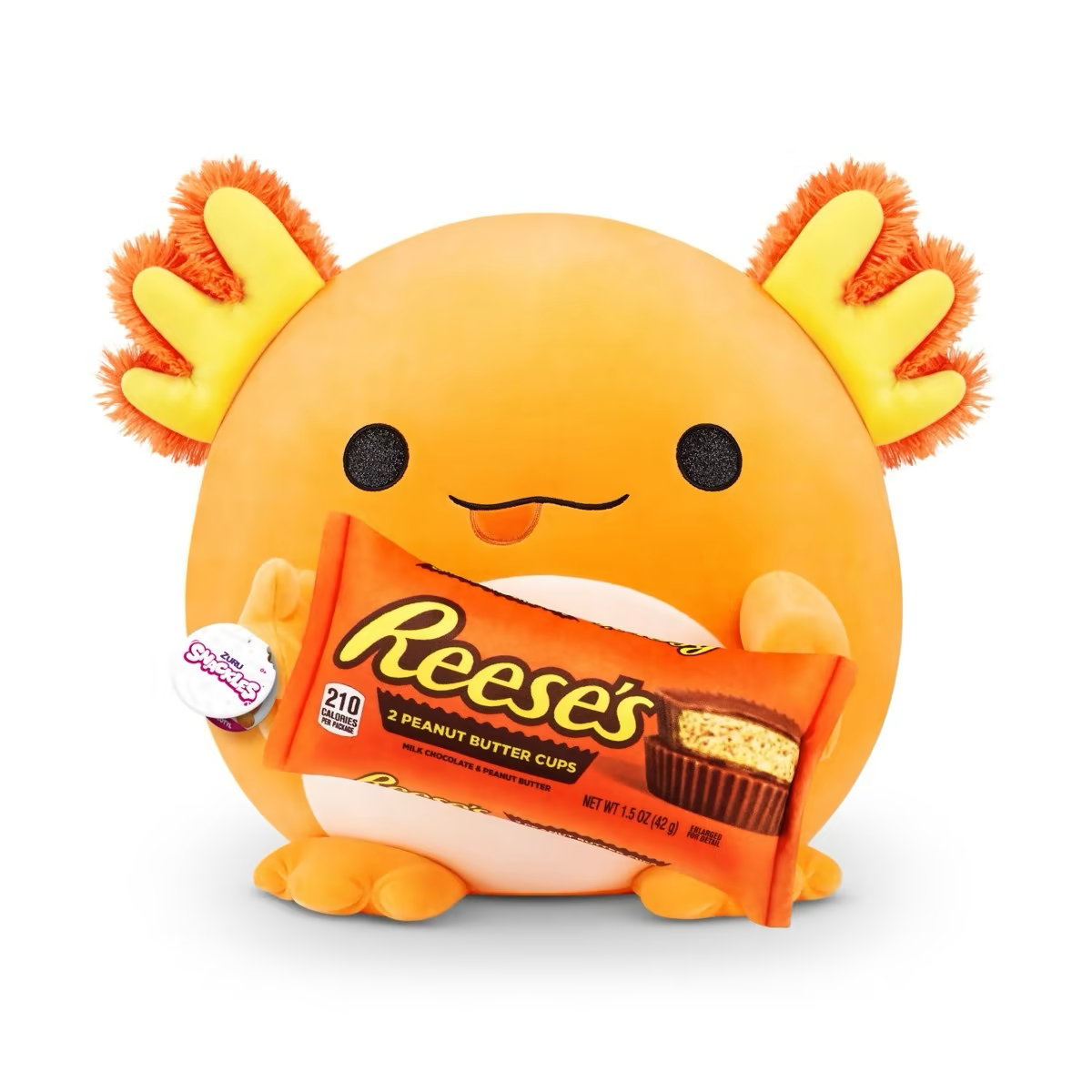 Reese's Axolotl ~ Zuru Snackles Plush Super Size 14" ~ IN STOCK