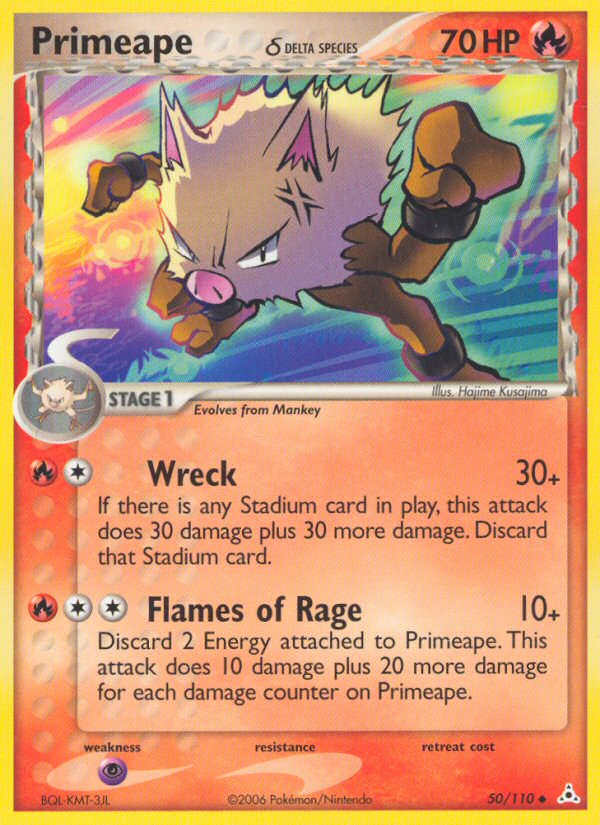 Primeape δ 50/110 Uncommon | Holon Phantoms | Pokemon Card