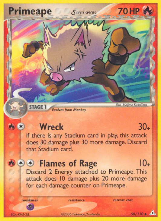 Primeape δ 50/110 Uncommon | Holon Phantoms | Pokemon Card