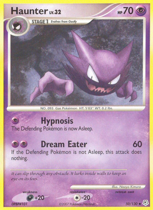 Haunter 50/130 Uncommon | Diamond & Pearl | Pokemon Card