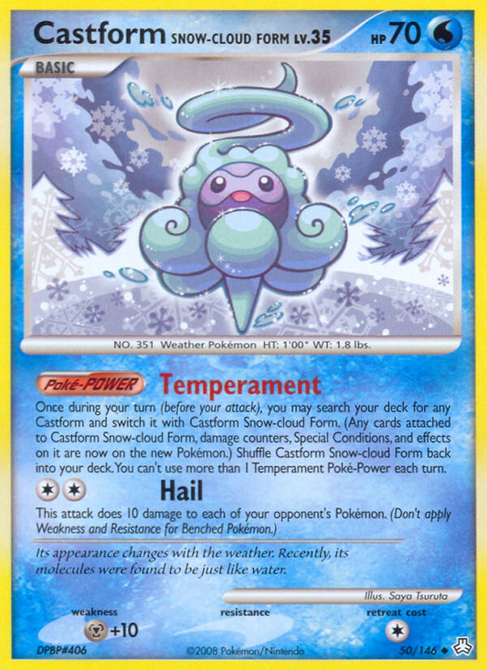 Castform Snow-Cloud Form 50/146 Uncommon | Legends Awakened | Pokemon Card