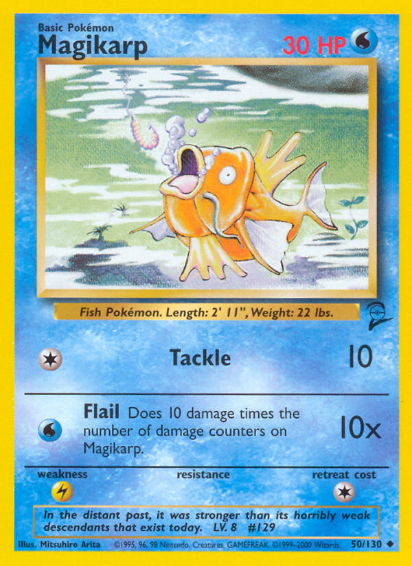 Magikarp 50/130 Uncommon | Base Set 2 | Pokemon Card
