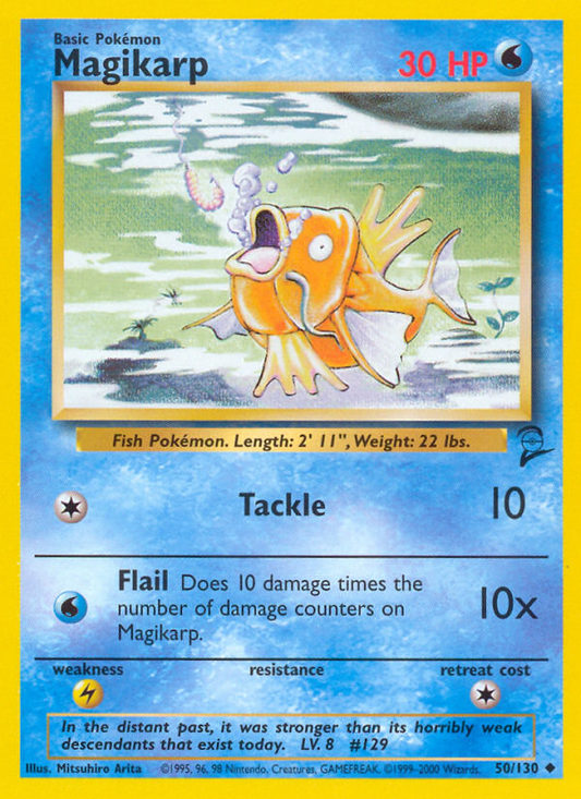 Magikarp 50/130 Uncommon | Base Set 2 | Pokemon Card
