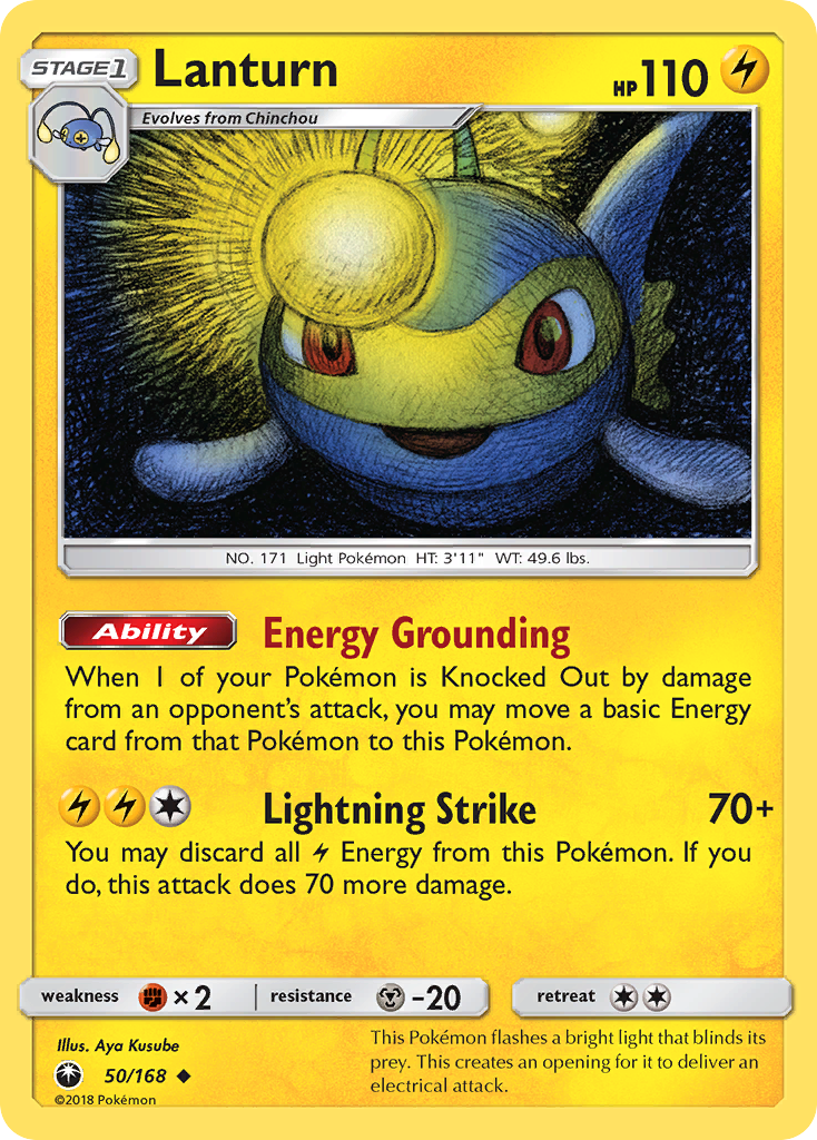 Lanturn 50/168 Uncommon | Celestial Storm | Pokemon Card