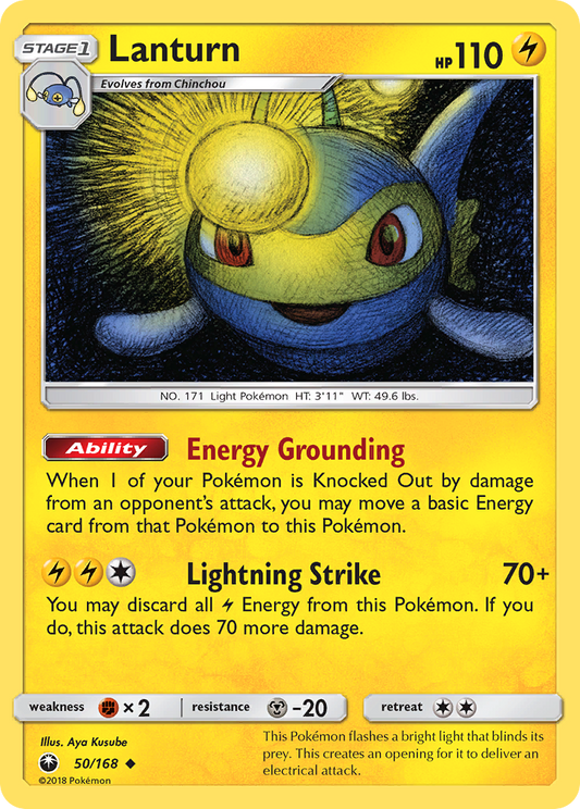 Lanturn 50/168 Uncommon | Celestial Storm | Pokemon Card