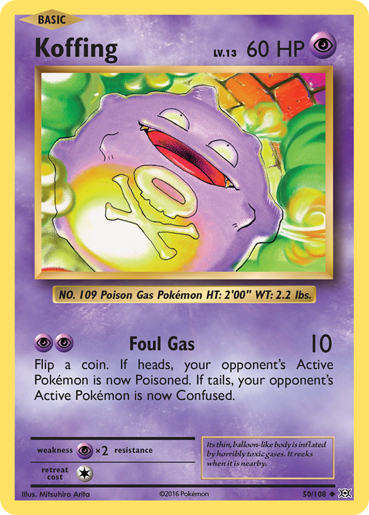 Koffing 50/108 Uncommon | Evolutions | Pokemon Card