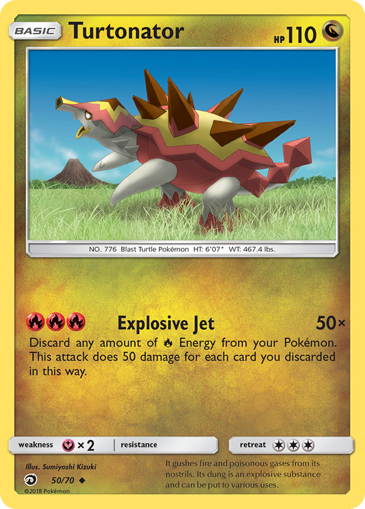 Turtonator 50/70 Uncommon | Dragon Majesty | Pokemon Card