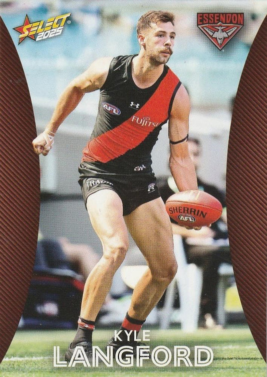 Kyle Langford #51 Essendon Bombers | 2025 Select AFL Footy Stars | Trading Card