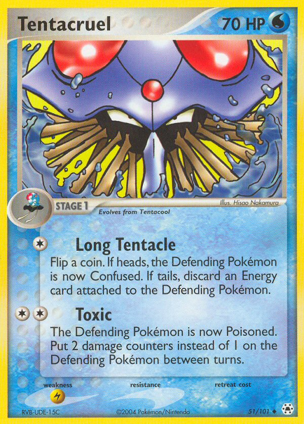 Tentacruel 51/101 Uncommon | Hidden Legends | Pokemon Card