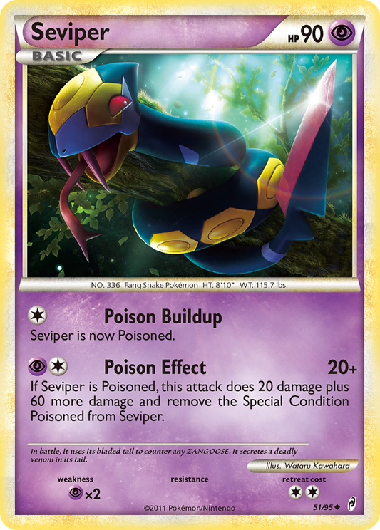 Seviper 51/95 Uncommon | Call of Legends | Pokemon Card
