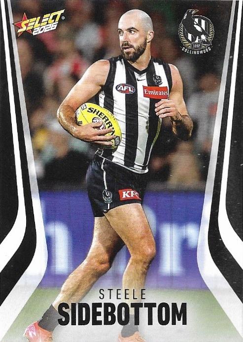 Steele Sidebottom #52 Collingwood Magpies | 2026 Select AFL Footy Stars | Trading Card