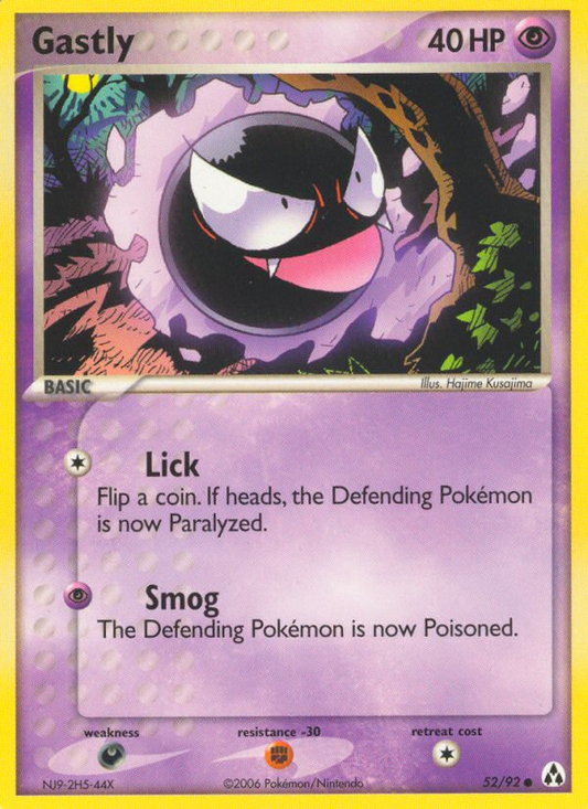 Gastly 52/92 Common | Legend Maker | Pokemon Card