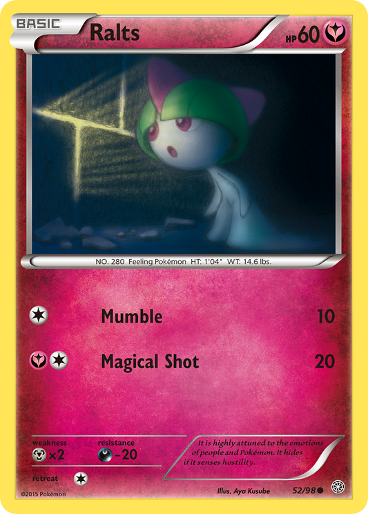 Ralts 52/98 Common | Ancient Origins | Pokemon Card