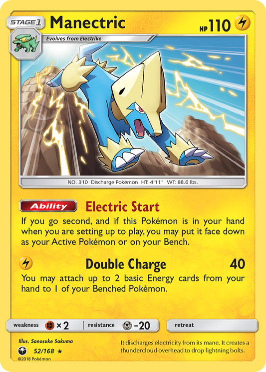 Manectric 52/168 Rare | Celestial Storm | Pokemon Card