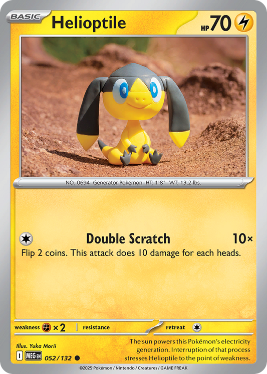 Helioptile 52/132 Common | Mega Evolution | Pokemon Card