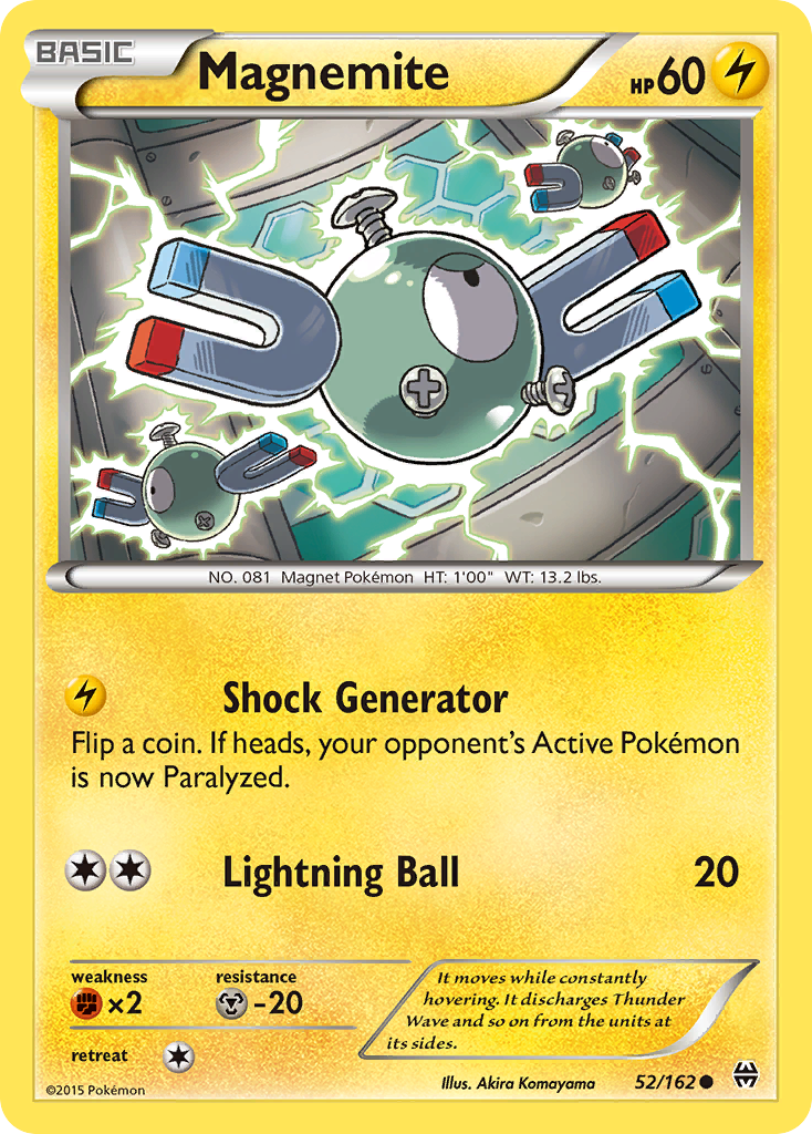 Magnemite 52/162 Common | BREAKthrough | Pokemon Card