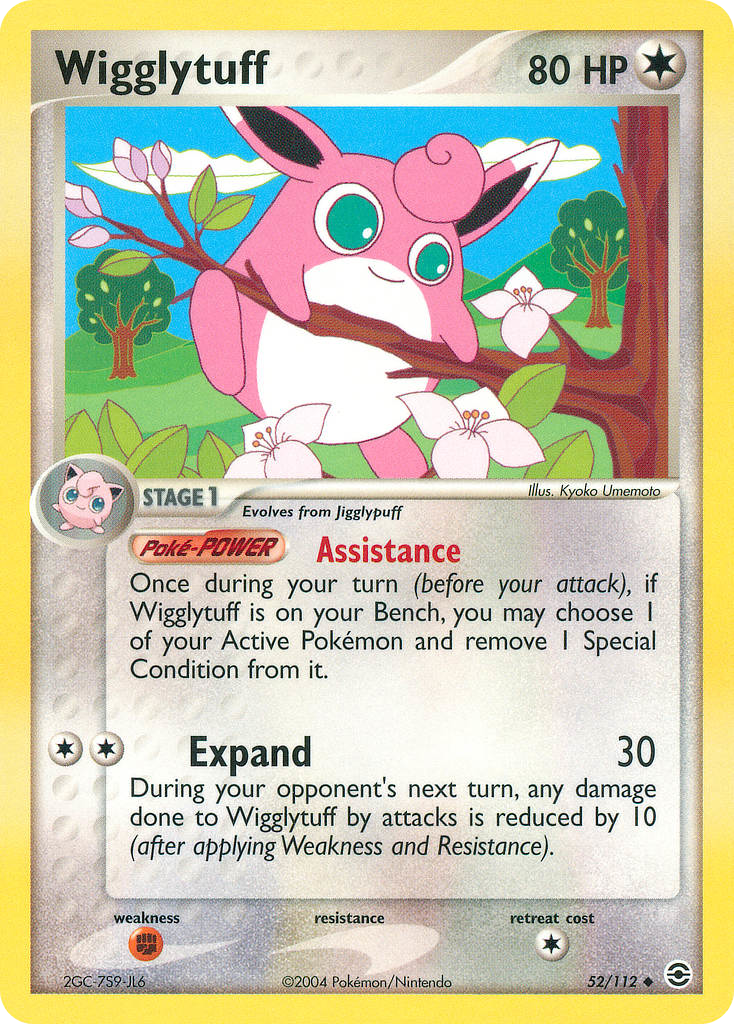 Wigglytuff 52/112 Uncommon | FireRed & LeafGreen | Pokemon Card