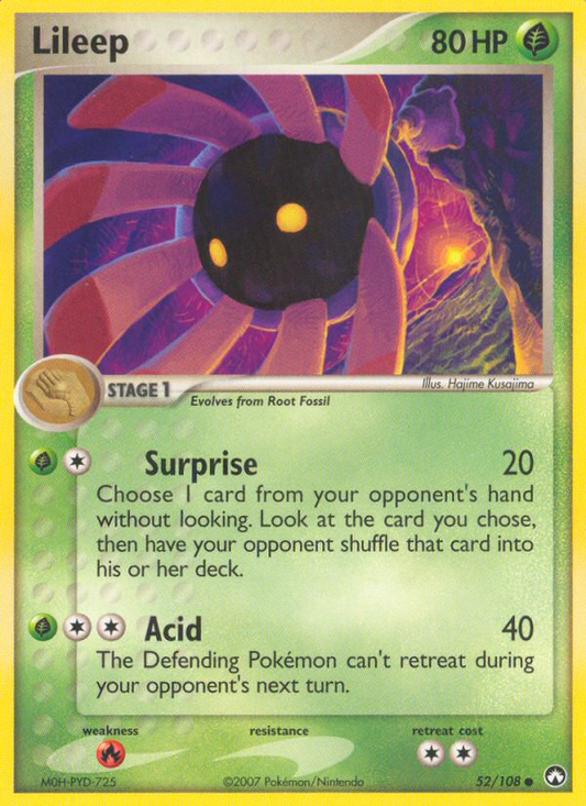 Lileep 52/108 Common | Power Keepers | Pokemon Card
