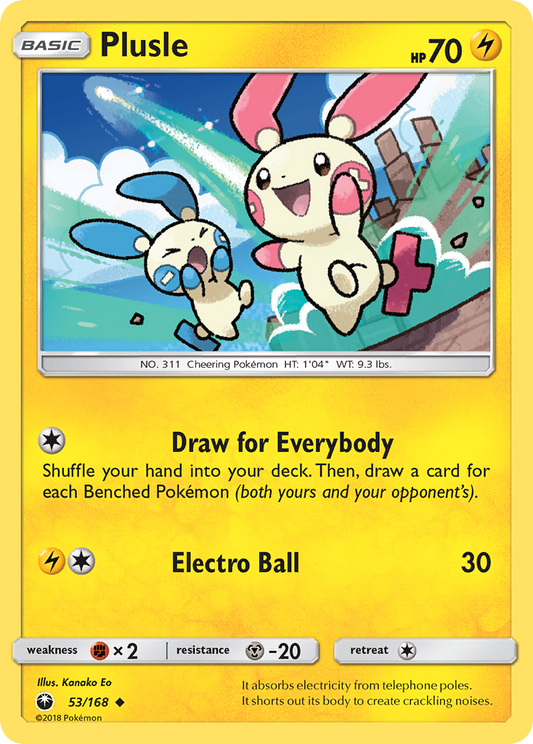 Plusle 53/168 Uncommon | Celestial Storm | Pokemon Card