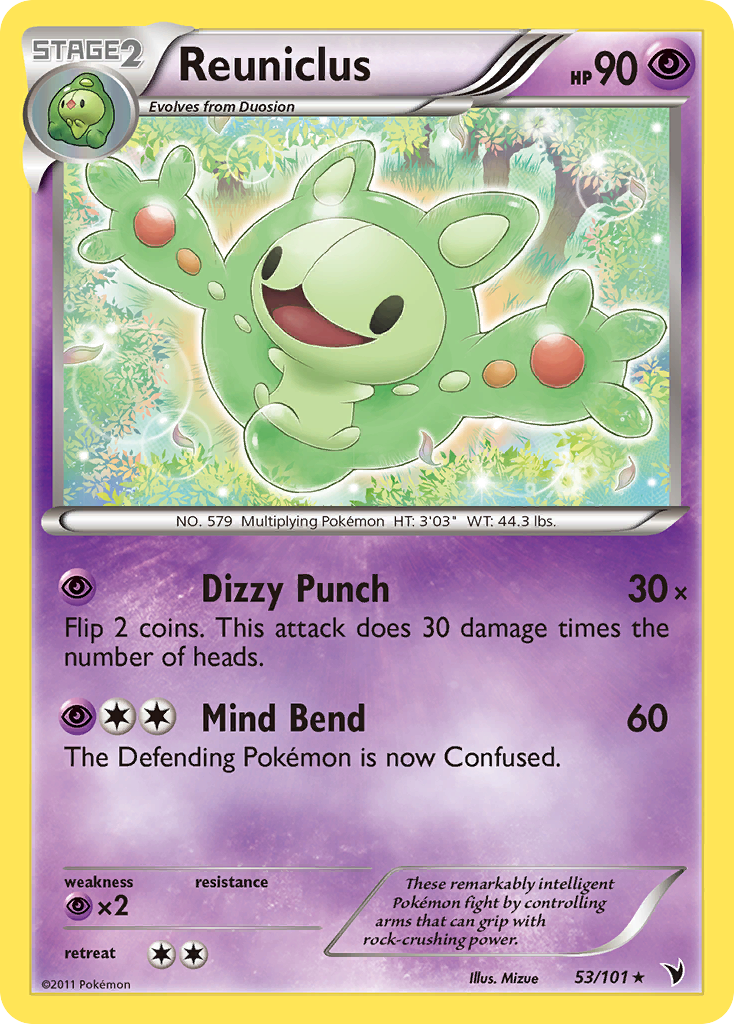 Reuniclus 53/101 Rare | Noble Victories | Pokemon Card