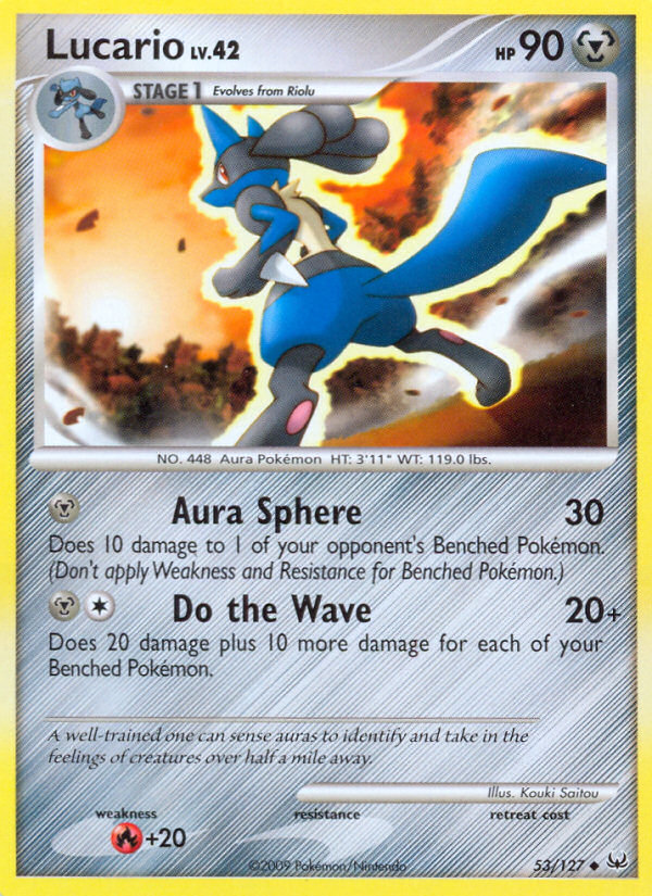Lucario 53/127 Uncommon | Platinum | Pokemon Card