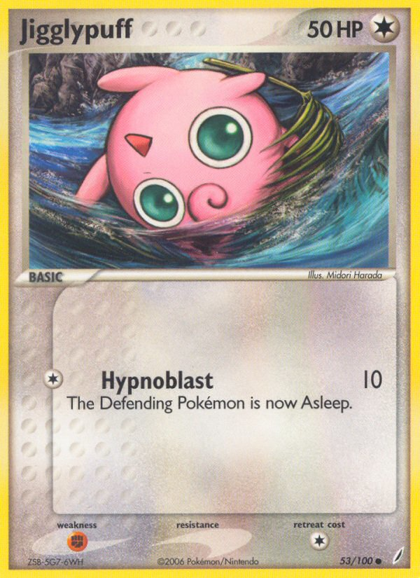 Jigglypuff 53/100 Common | Crystal Guardians | Pokemon Card