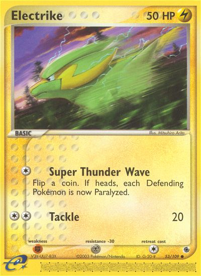Electrike 53/109 Common | Ruby & Sapphire | Pokemon Card