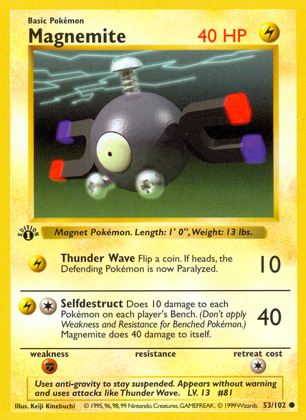 Magnemite 53/102 Common | Base | Pokemon Card