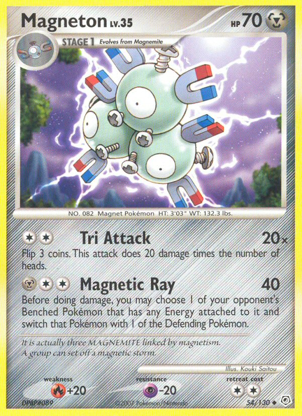 Magneton 54/130 Uncommon | Diamond & Pearl | Pokemon Card