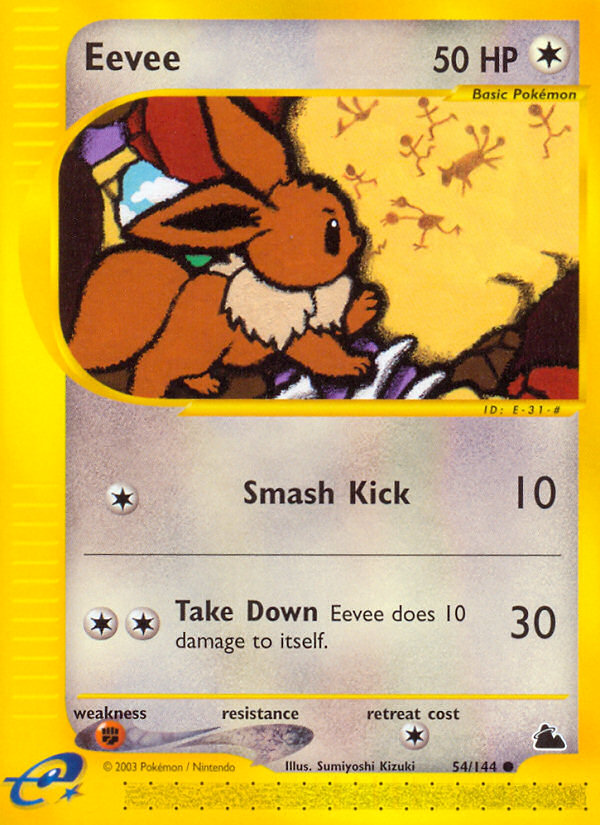 Eevee 54/144 Common | Skyridge | Pokemon Card
