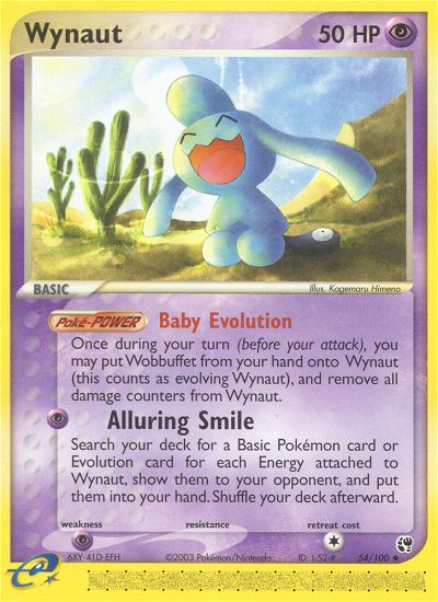 Wynaut 54/100 Uncommon | Sandstorm | Pokemon Card