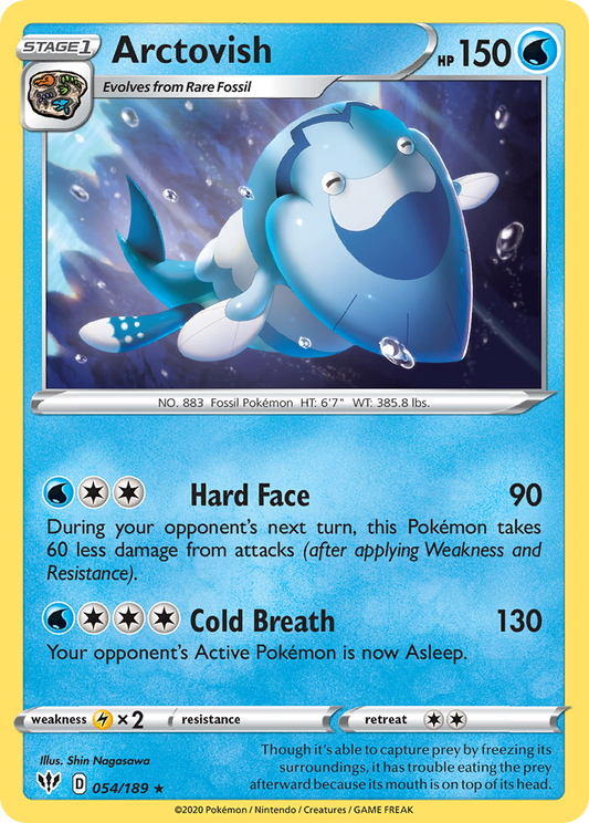Arctovish 54/189 Rare | Darkness Ablaze | Pokemon Card