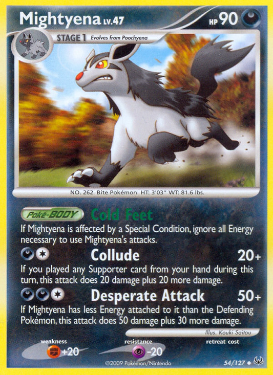 Mightyena 54/127 Uncommon | Platinum | Pokemon Card