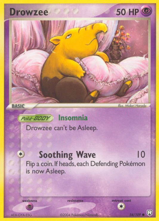 Drowzee 54/109 Common | Team Rocket Returns | Pokemon Card