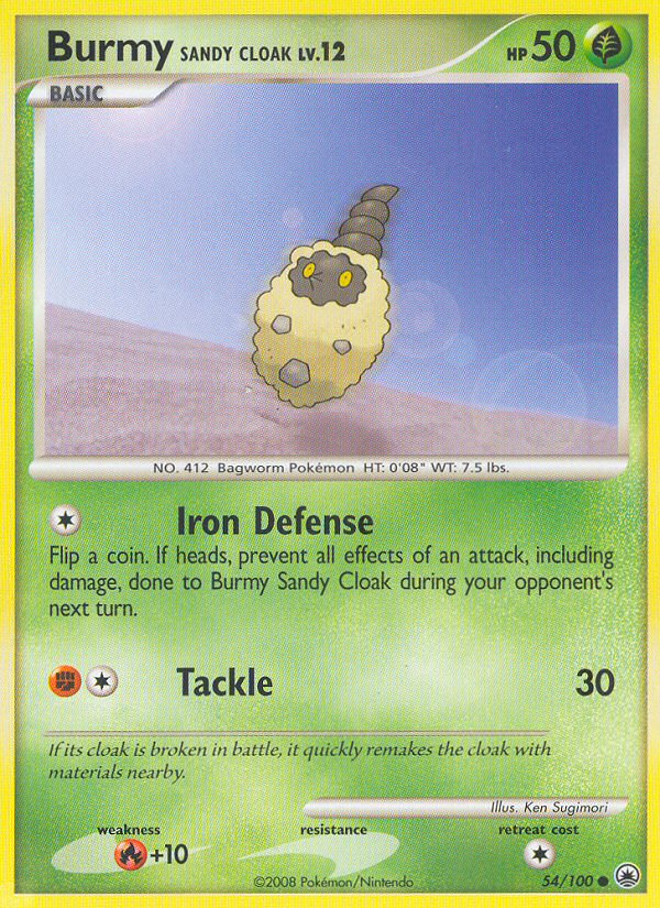 Burmy Sandy Cloak 54/100 Common | Majestic Dawn | Pokemon Card