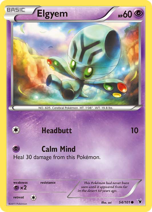 Elgyem 54/101 Common | Noble Victories | Pokemon Card