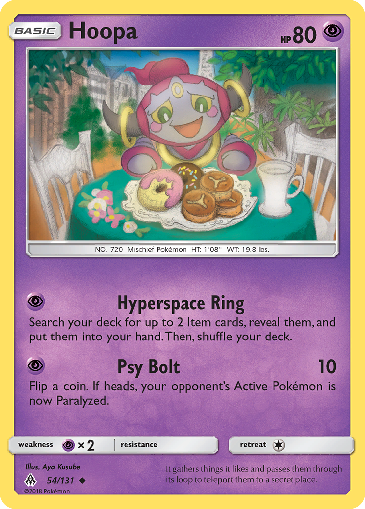 Hoopa 54/131 Uncommon | Forbidden Light | Pokemon Card