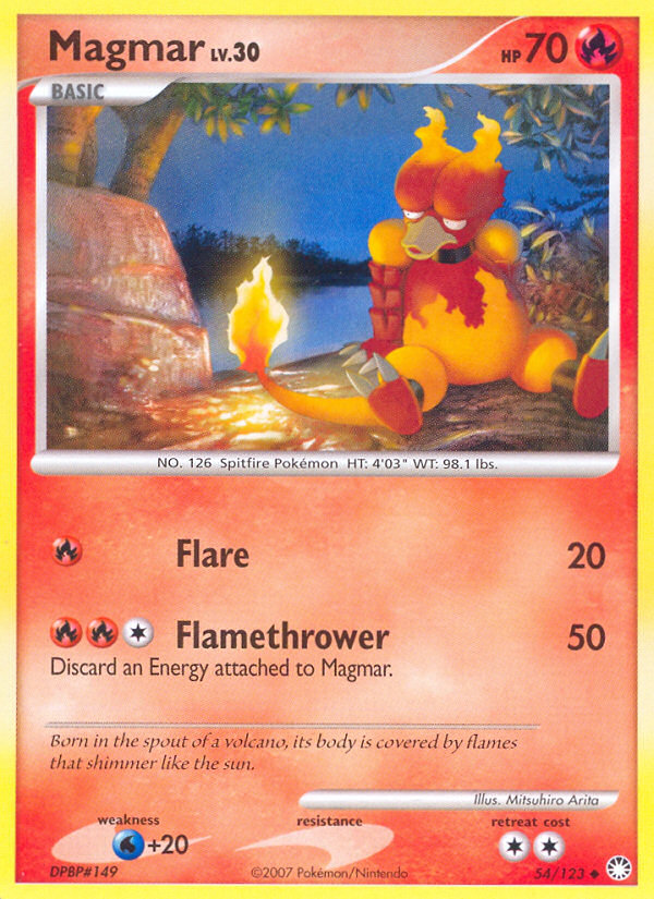 Magmar 54/123 Uncommon | Mysterious Treasures | Pokemon Card