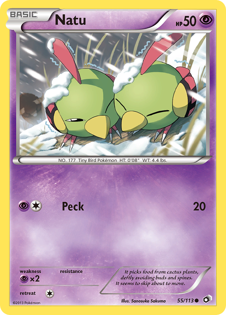 Natu 55/113 Common | Legendary Treasures | Pokemon Card