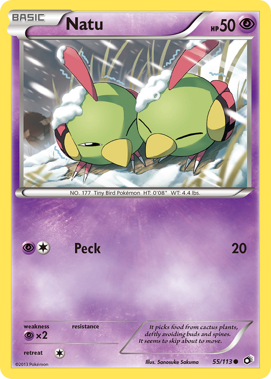 Natu 55/113 Common | Legendary Treasures | Pokemon Card