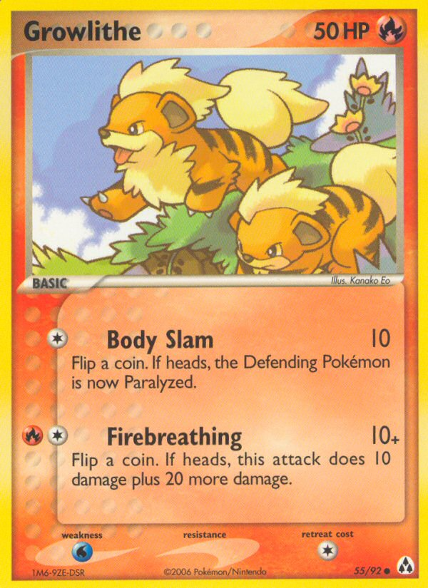Growlithe 55/92 Common | Legend Maker | Pokemon Card