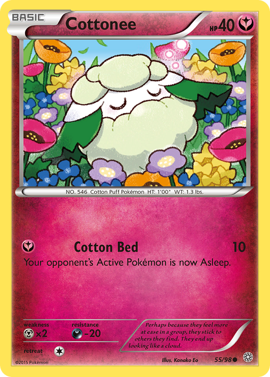 Cottonee 55/98 Common | Ancient Origins | Pokemon Card