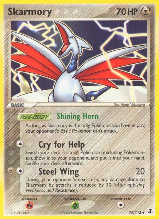 Skarmory 55/113 Uncommon | Delta Species | Pokemon Card