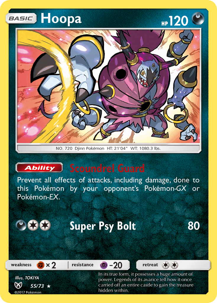 Hoopa 55/73 Rare Holo | Shining Legends | Pokemon Card